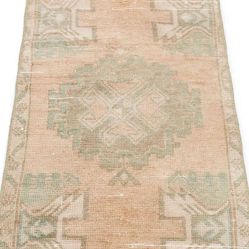 El Dokuma Vintage Halı - 50 cm x 99 cm - K0075142