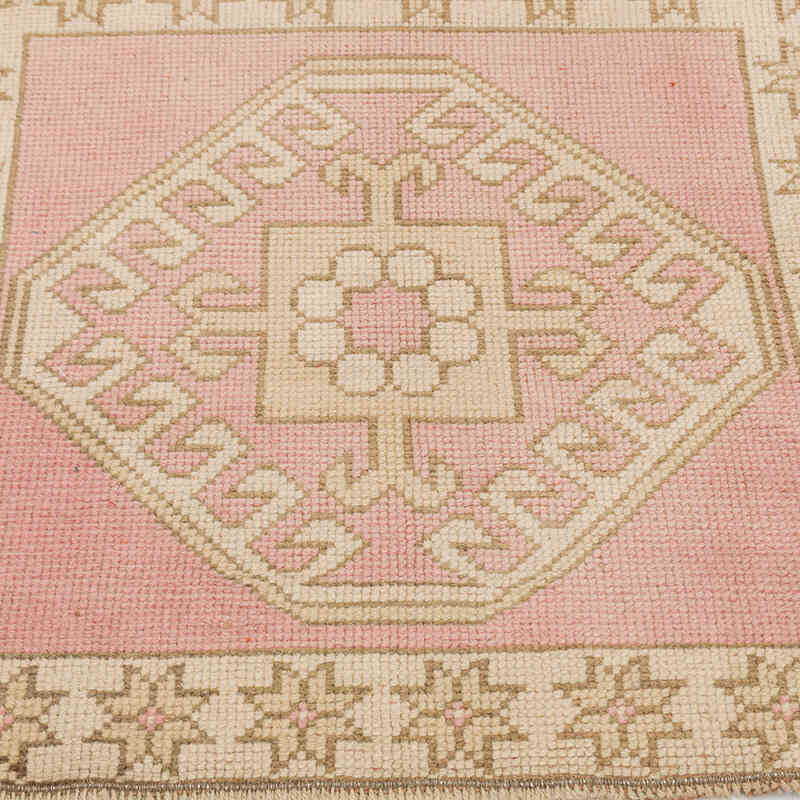 Alfombra Vintage Turca Anudada a Mano - 79 cm x 77 cm - K0075143