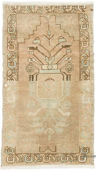 Alfombra Vintage Turca Anudada a Mano - 48 cm x 81 cm