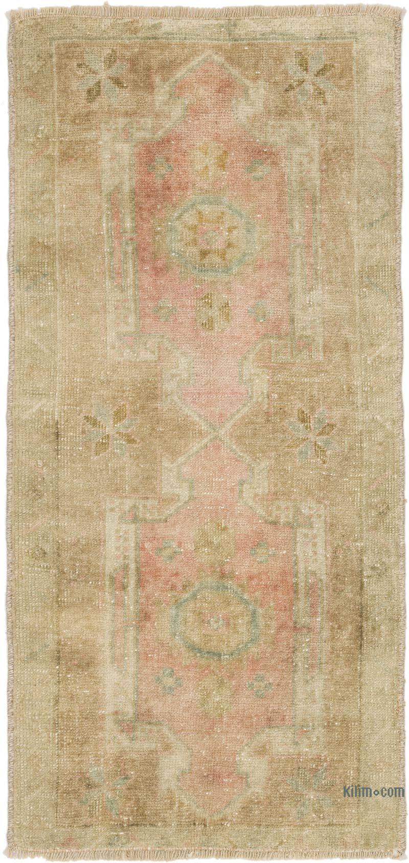 Vintage Turkish Hand-Knotted Rug - 1' 6" x 3' 3" (18" x 39") - K0075150