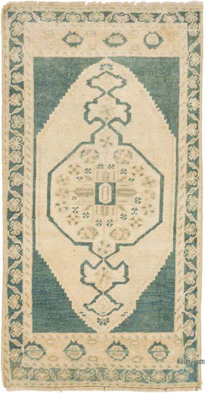 Alfombra Vintage Turca Anudada a Mano - 52 cm x 100 cm
