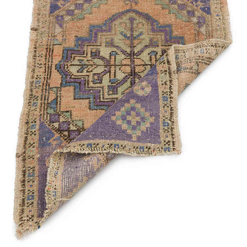 El Dokuma Vintage Halı - 50 cm x 84 cm - K0075153