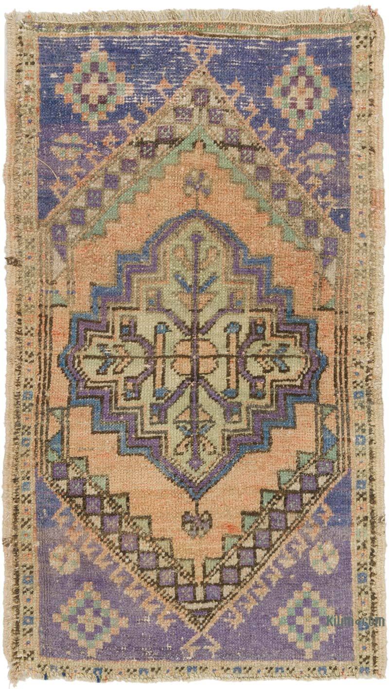 El Dokuma Vintage Halı - 50 cm x 84 cm - K0075153