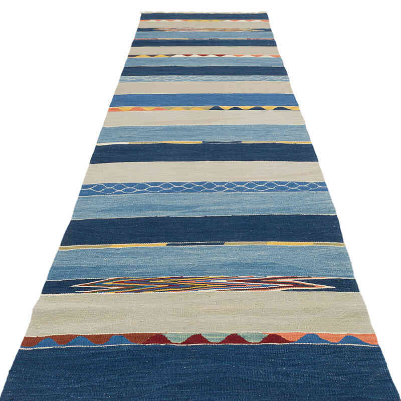 Yeni Kök Boya El Dokuma Yolluk Kilim - 88 cm x 340 cm - K0075173