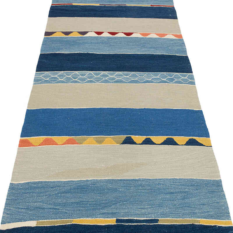 Yeni Kök Boya El Dokuma Yolluk Kilim - 88 cm x 340 cm - K0075173