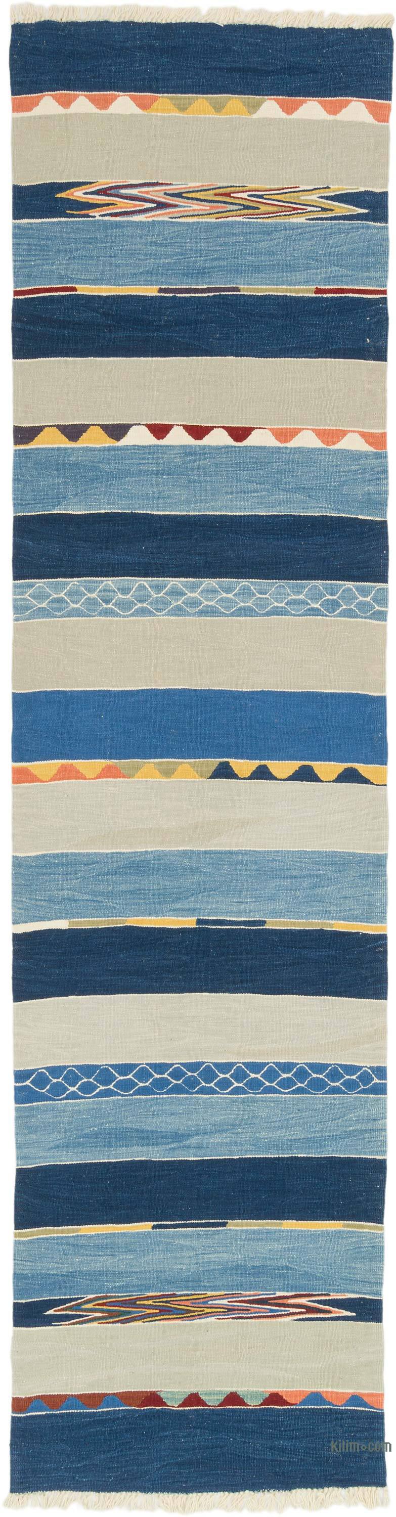 Yeni Kök Boya El Dokuma Yolluk Kilim - 88 cm x 340 cm - K0075173