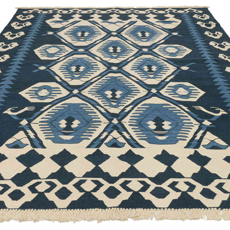 Nueva Alfombra Turca Kilim - 185 cm x 253 cm - K0075178