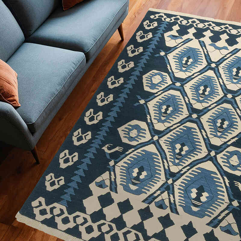 Nueva Alfombra Turca Kilim - 185 cm x 253 cm - K0075178