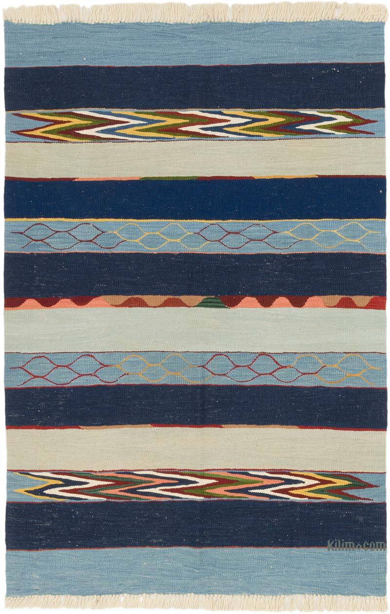 Nueva Alfombra Turca Kilim - 126 cm x 188 cm - K0075180
