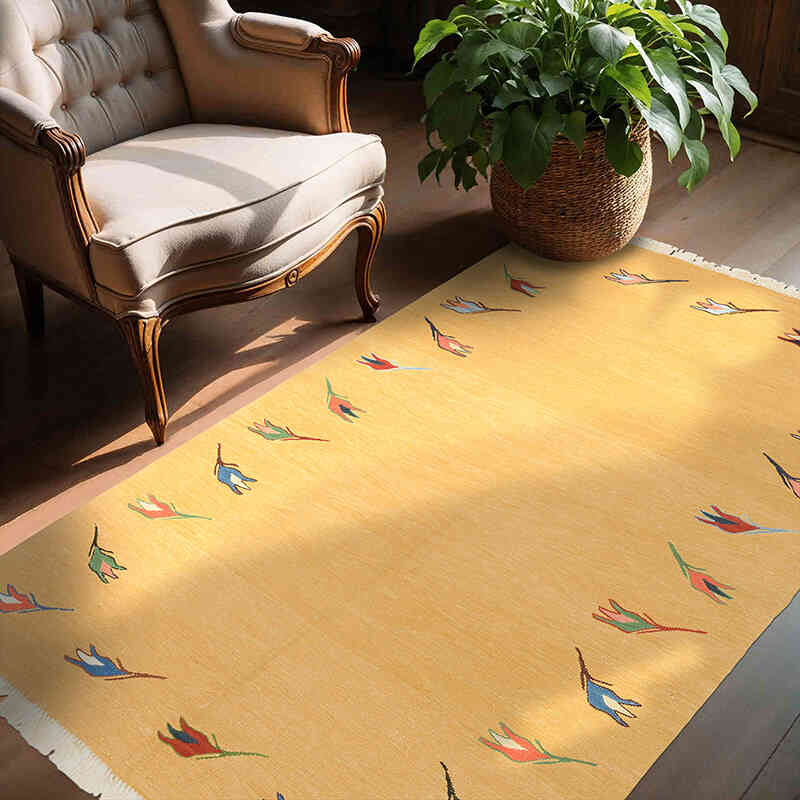Nueva Alfombra Turca Kilim - 150 cm x 195 cm - K0075181
