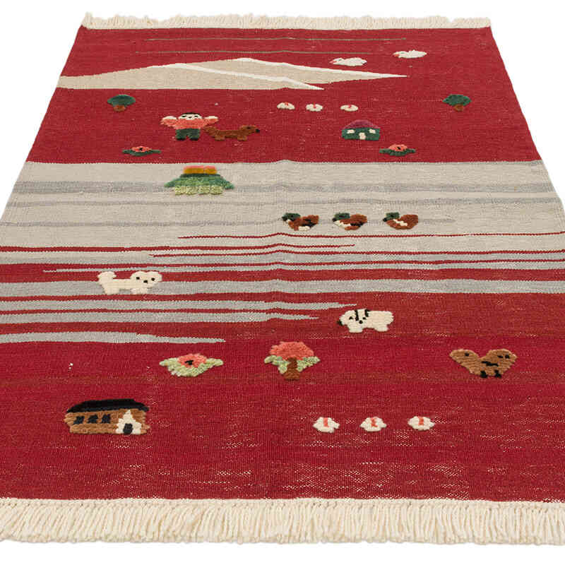 Nueva Alfombra Turca Kilim - 105 cm x 145 cm - K0075184