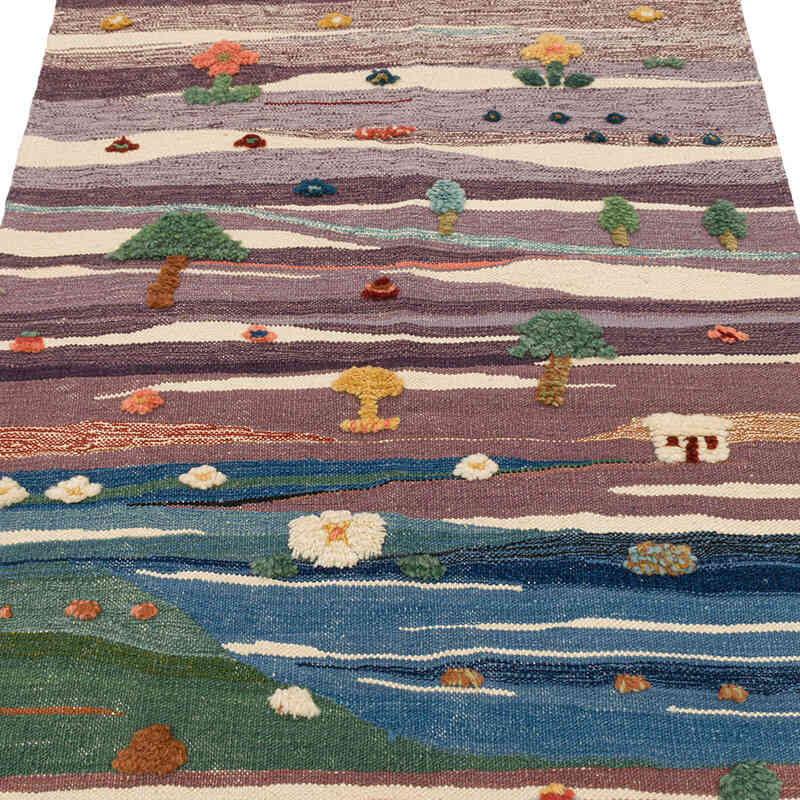 Nueva Alfombra Turca Kilim - 105 cm x 156 cm - K0075189