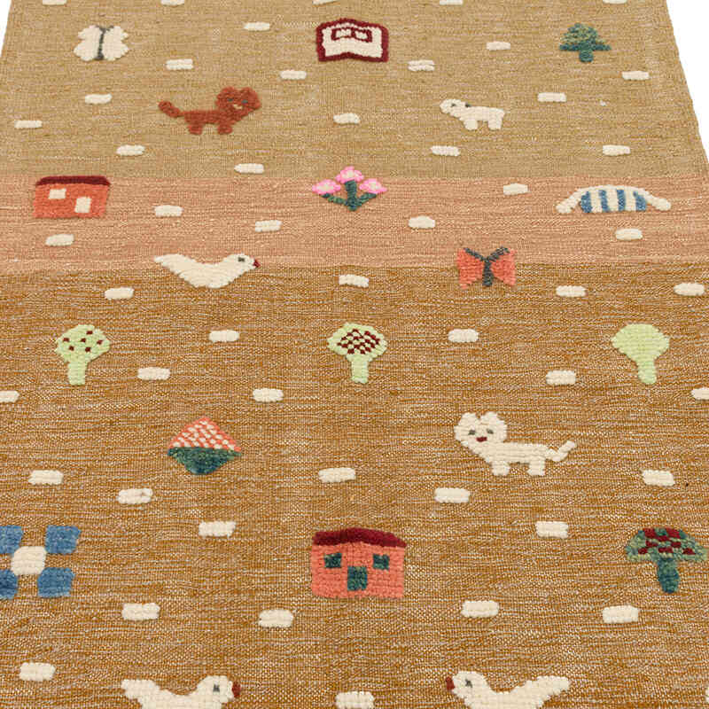 Yeni Kök Boya El Dokuma Kilim - 92 cm x 157 cm - K0075190