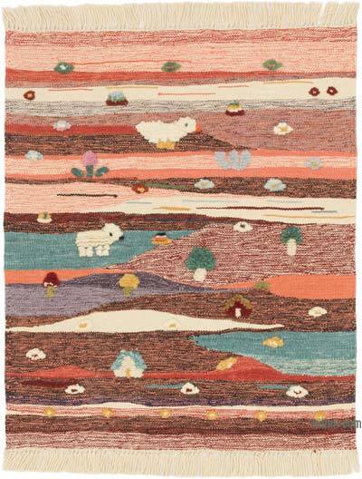 Yeni Kök Boya El Dokuma Kilim - 94 cm x 111 cm