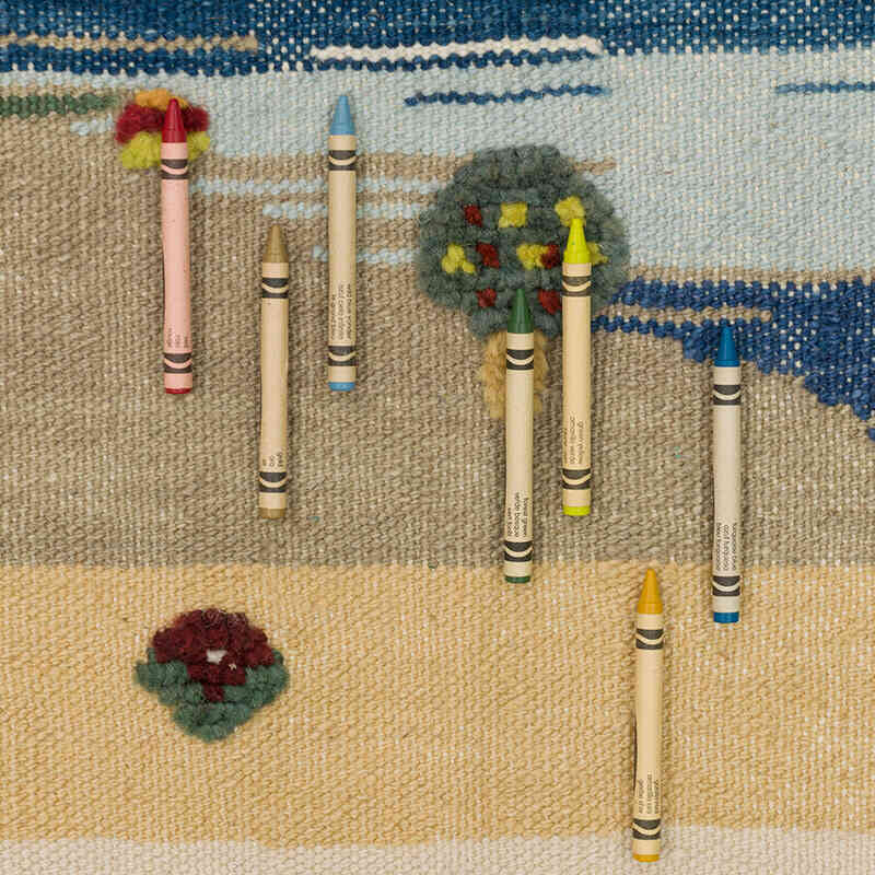 New Handwoven Turkish Kilim Rug - 3' 1" x 5' 8" (37" x 68") - K0075197