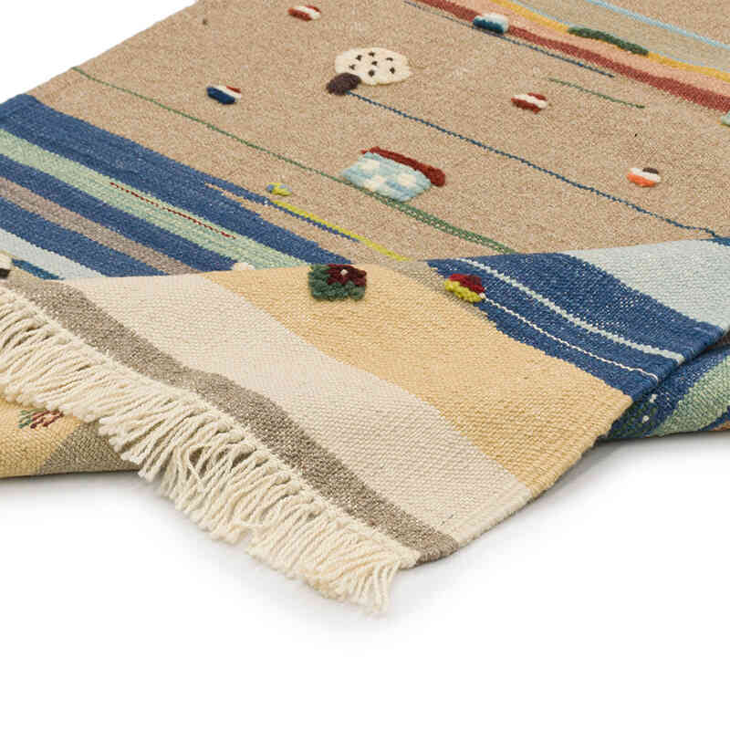 New Handwoven Turkish Kilim Rug - 3' 1" x 5' 8" (37" x 68") - K0075197
