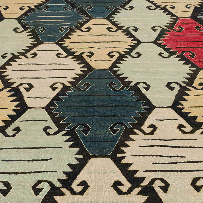 New Handwoven Turkish Kilim Rug - 6' 9" x 9' 9" (81" x 117") - K0075200