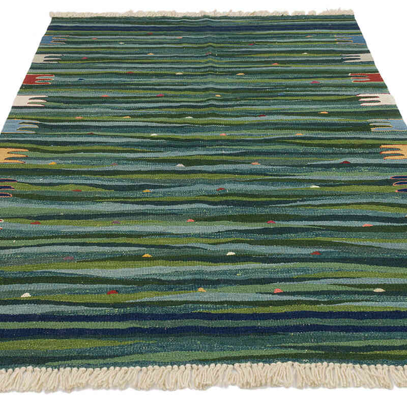 Nueva Alfombra Turca Kilim - 129 cm x 177 cm - K0075201