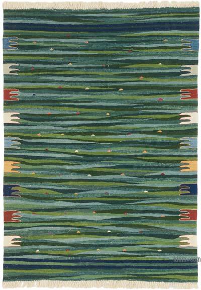 Yeni Kök Boya El Dokuma Kilim - 129 cm x 177 cm