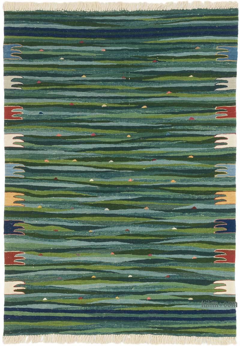 Nueva Alfombra Turca Kilim - 129 cm x 177 cm - K0075201