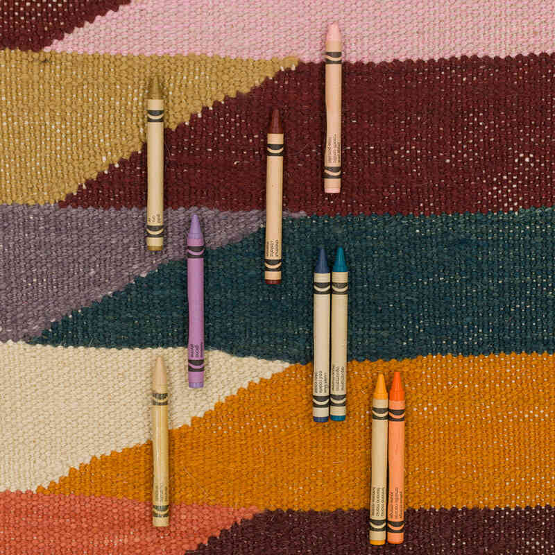 New Handwoven Turkish Kilim Runner - 3' 1" x 13' 2" (37" x 158") - K0075202