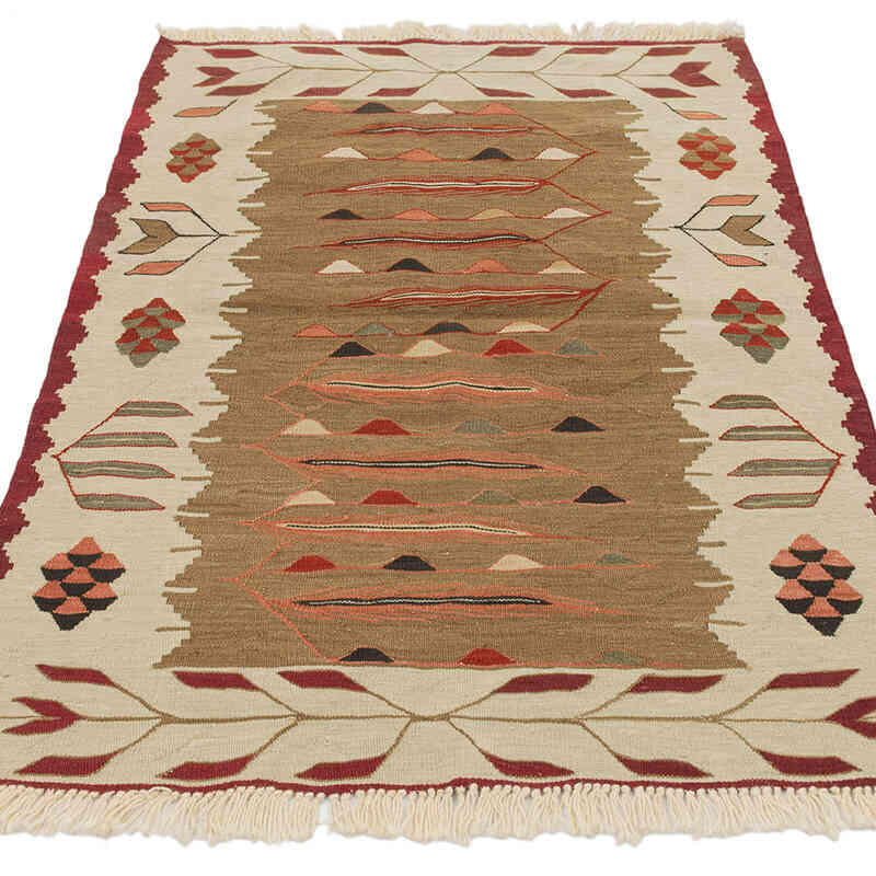 Yeni Kök Boya El Dokuma Kilim - 88 cm x 123 cm - K0075203