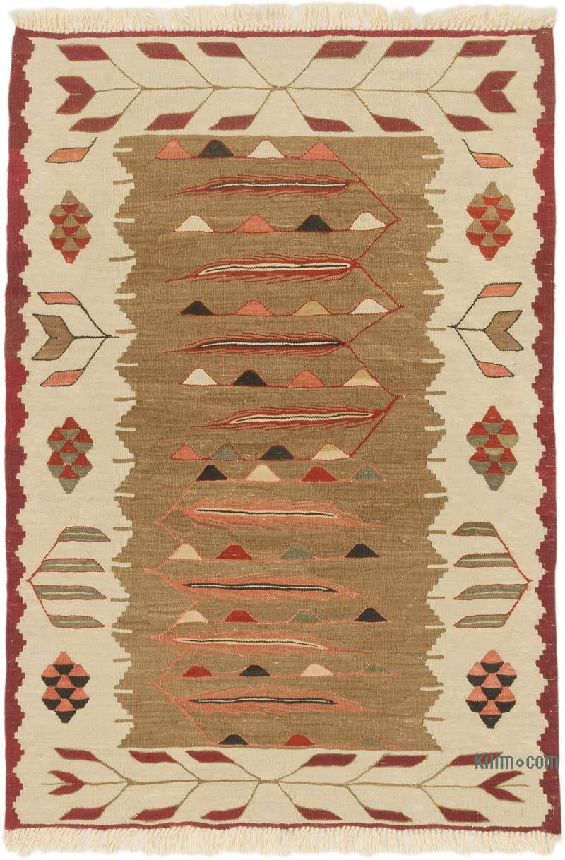 Yeni Kök Boya El Dokuma Kilim - 88 cm x 123 cm - K0075203