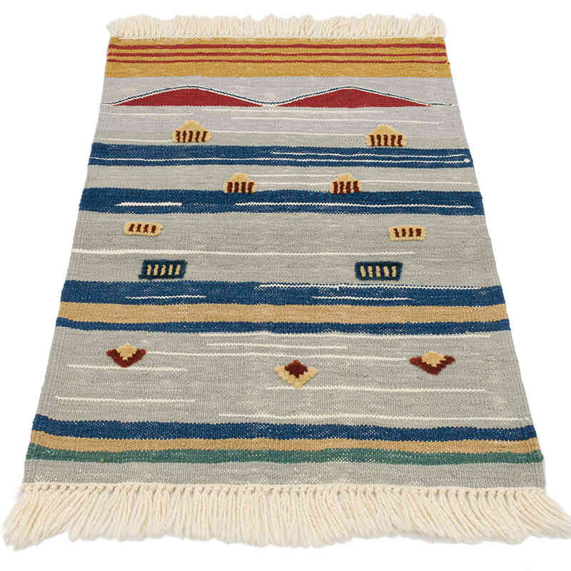 Yeni Kök Boya El Dokuma Kilim - 67 cm x 100 cm - K0075209