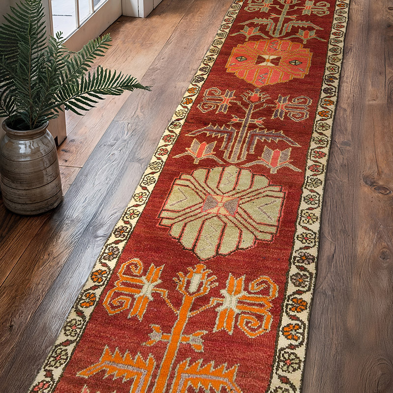 Vintage Anadolu Yolluk - 83 cm x 398 cm - K0075220