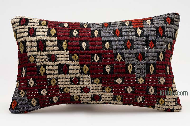 Kilim Yastık Kılıfı - 50 cm x 30 cm - K0075236