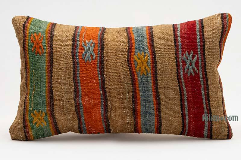 Kilim Yastık Kılıfı - 50 cm x 30 cm - K0075348