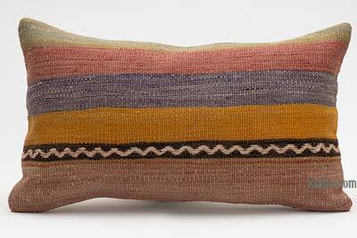 Kilim Pillow Cover - 1' 8" x 1'  (20" x 12")