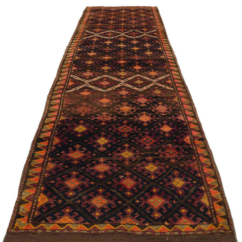 Vintage Tribal Runner Rug - 3' 2" x 12' 9" (38" x 153") - K0075410