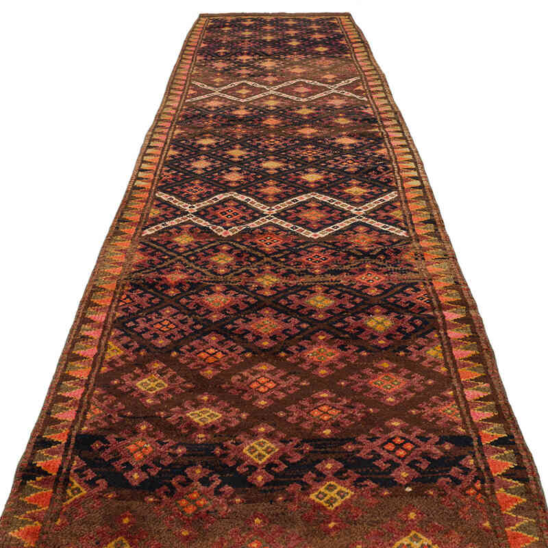 Vintage Tribal Runner Rug - 3' 2" x 12' 9" (38" x 153") - K0075410