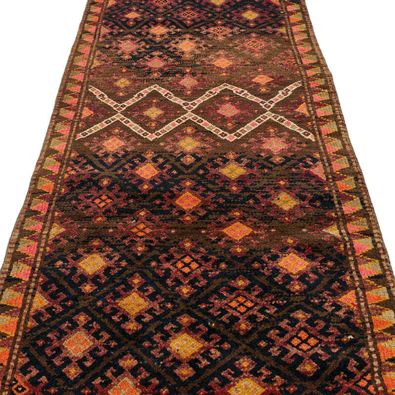 Vintage Tribal Runner Rug - 3' 2" x 12' 9" (38" x 153") - K0075410