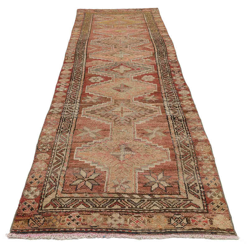 Vintage Tribal Runner Rug - 3' 1" x 10' 10" (37" x 130") - K0075416