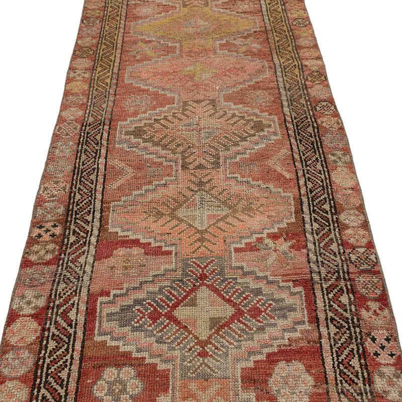 Vintage Tribal Runner Rug - 3' 1" x 10' 10" (37" x 130") - K0075416