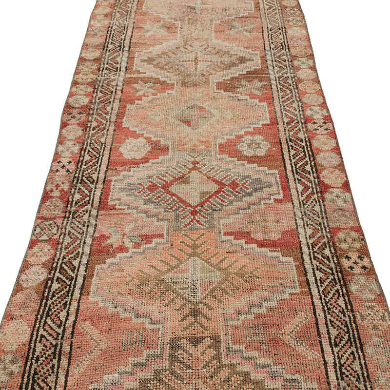 Vintage Tribal Runner Rug - 3' 1" x 10' 10" (37" x 130") - K0075416