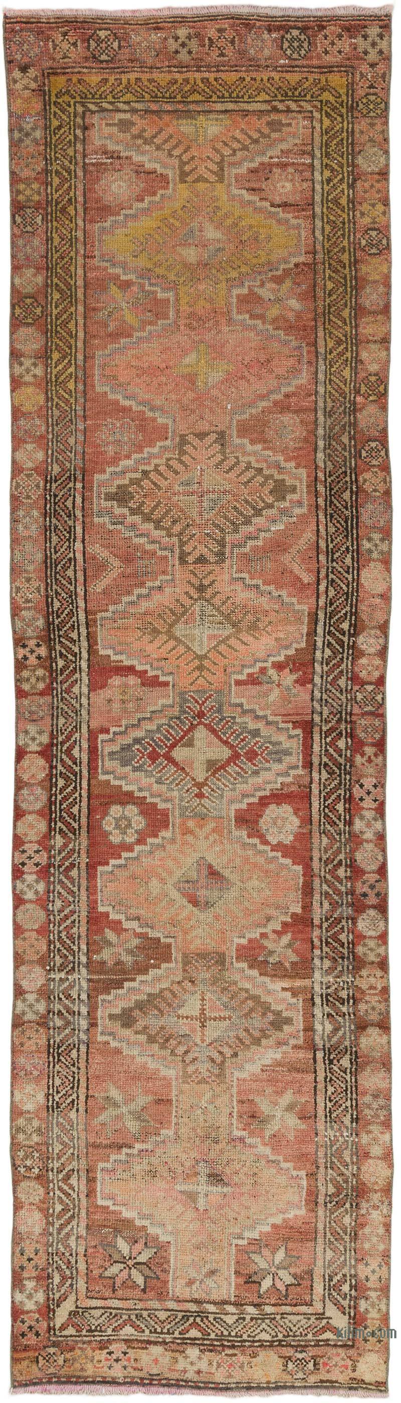 Vintage Tribal Runner Rug - 3' 1" x 10' 10" (37" x 130") - K0075416