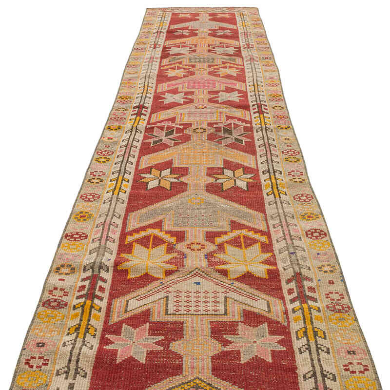 Alfombra Vintage de pasillo - 87 cm x 392 cm - K0075418