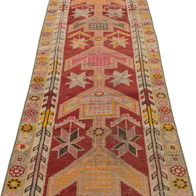 Alfombra Vintage de pasillo - 87 cm x 392 cm - K0075418