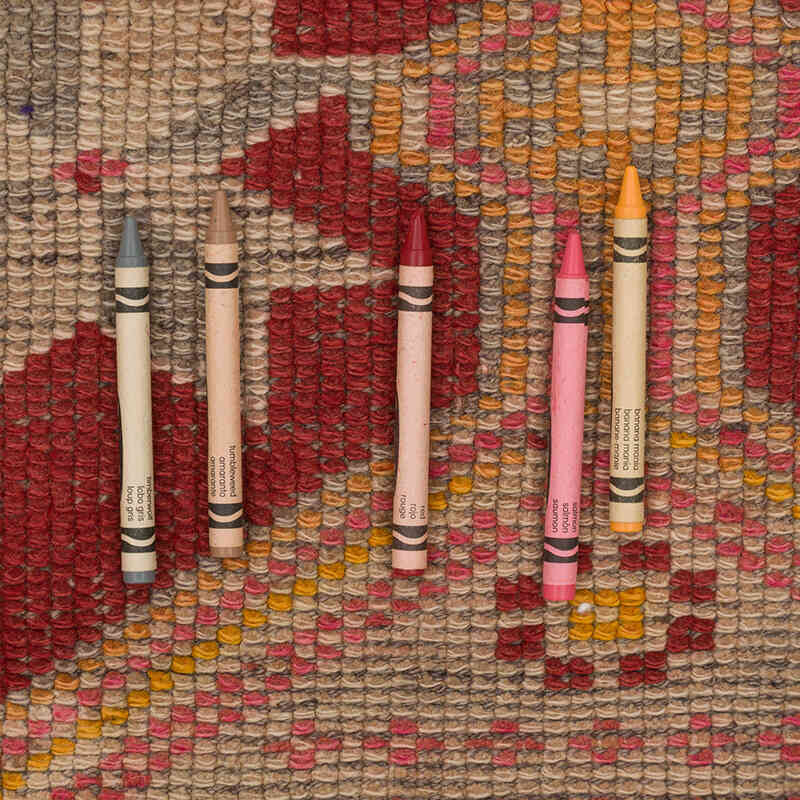Alfombra Vintage de pasillo - 87 cm x 392 cm - K0075418