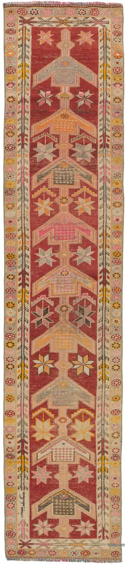 Alfombra Vintage de pasillo - 87 cm x 392 cm