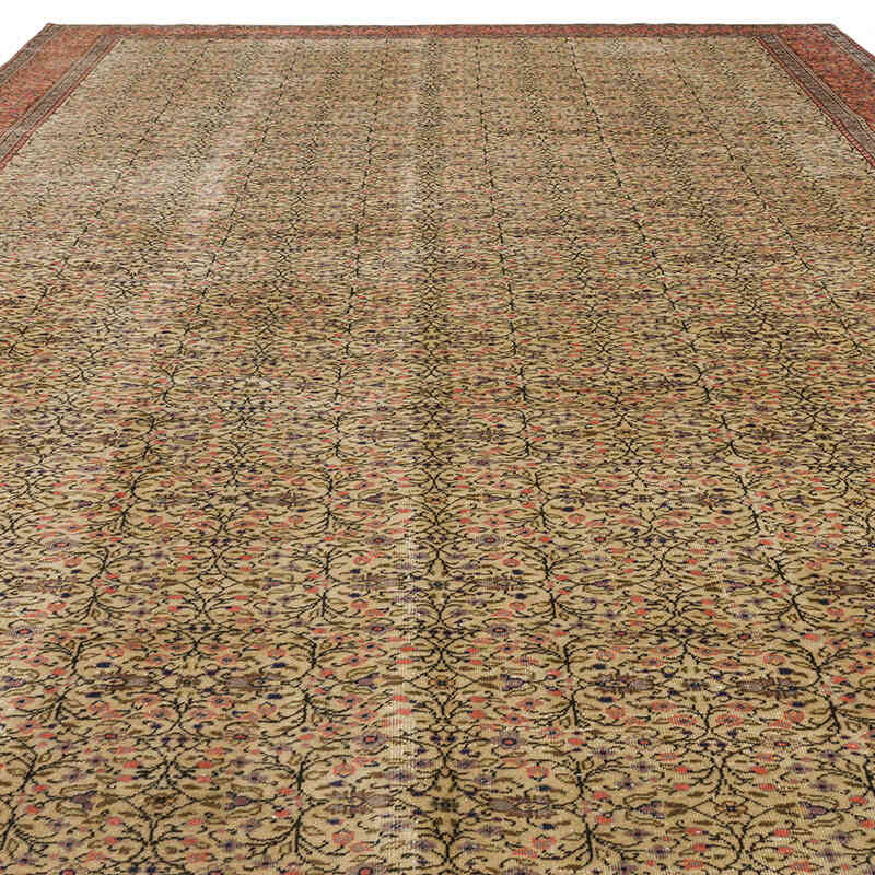 Vintage Turkish Hand-Knotted Rug - 9' 3" x 13' 1" (111" x 157") - K0075425