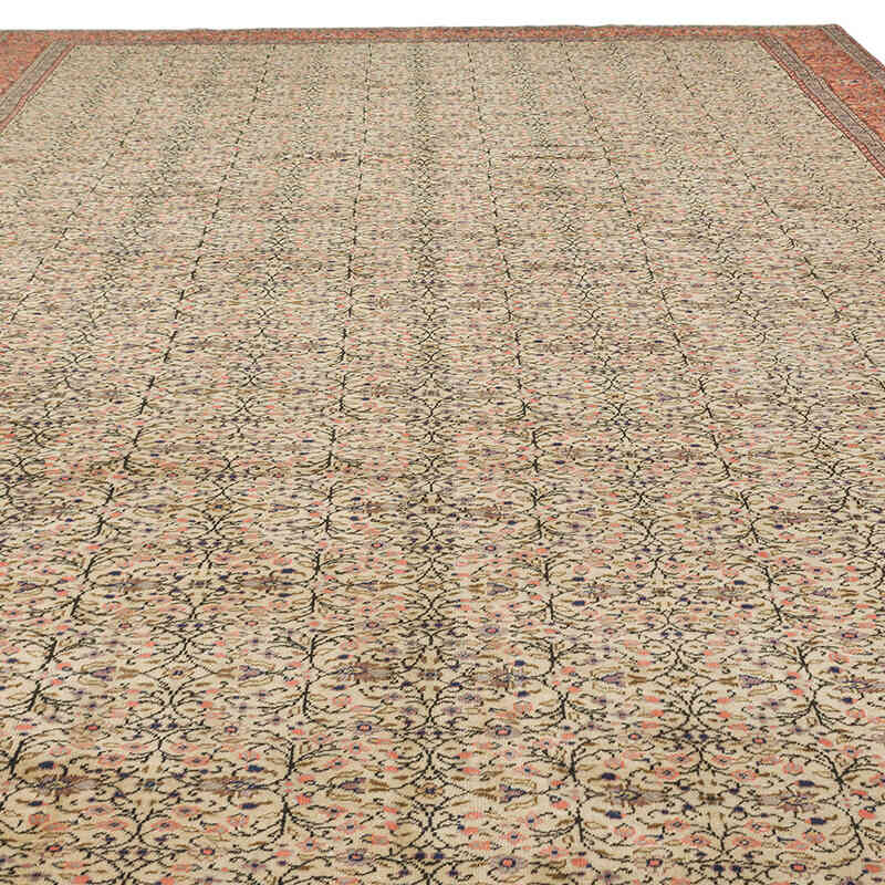 Vintage Turkish Hand-Knotted Rug - 9' 3" x 13' 1" (111" x 157") - K0075425