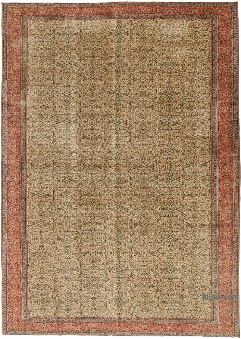 Vintage Turkish Hand-Knotted Rug - 9' 3" x 13' 1" (111" x 157") - K0075425