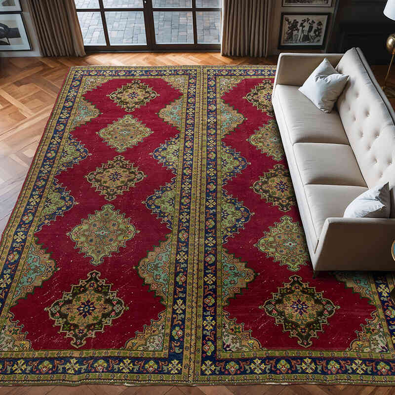 El Dokuma Vintage Hali - 300 cm x 390 cm - K0075426