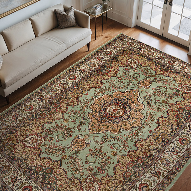 Vintage Hand-Knotted Oriental Rug - 8' 6" x 11' 7" (102" x 139") - K0075430