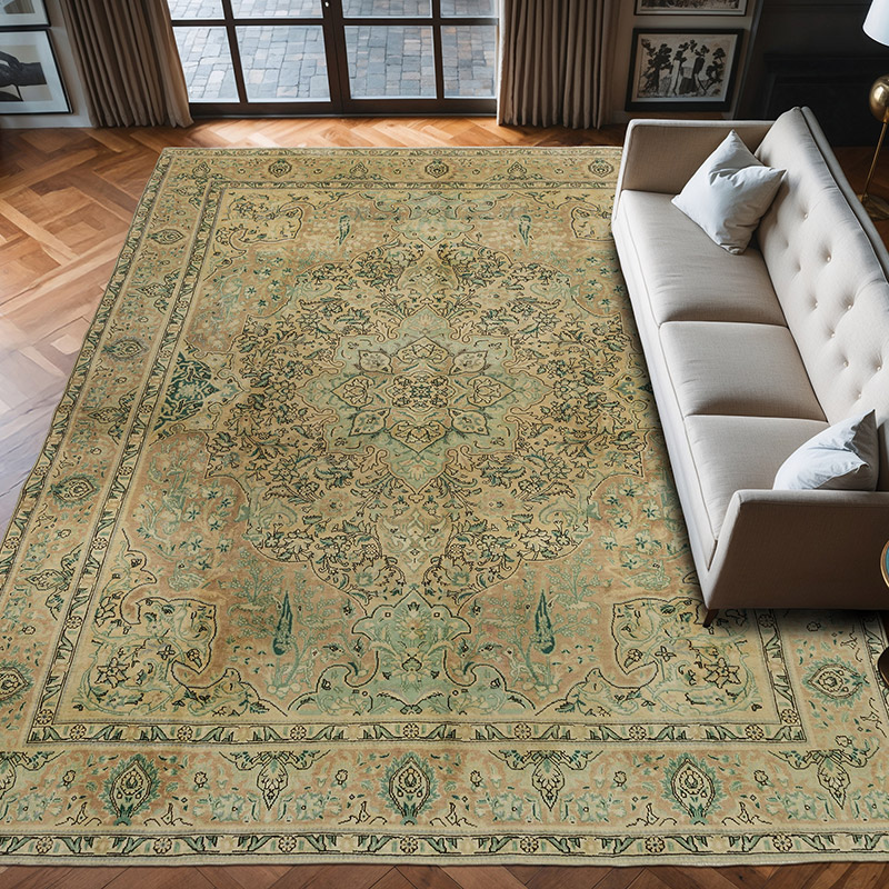 Vintage Hand-Knotted Oriental Rug - 10'  x 13'  (120" x 156") - K0075433