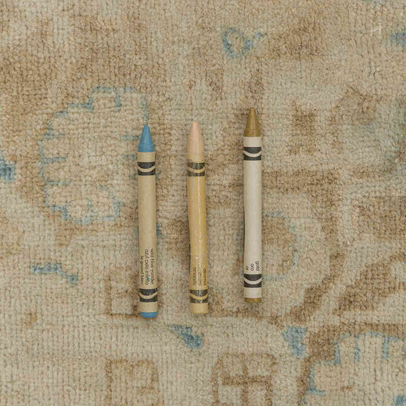 El Dokuma Vintage Halı - 301 cm x 371 cm - K0075437